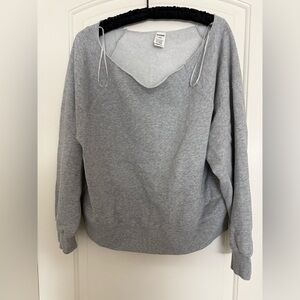 Off the shoulder sweatshirt